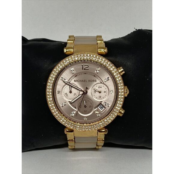 Michael Kors Parker MK5896 Womens Stainless Steel Analog Dial Quartz Watch MP354 - Picture 3 of 12